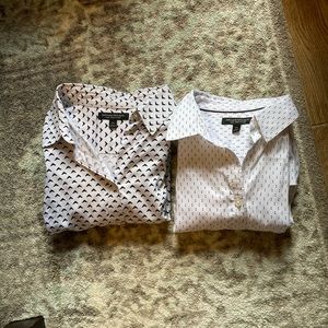 Two non-iron fitted Banana Republic Shirts